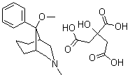 CAS#: 21650-02-2, 9-beta-Methoxy-9-alpha-phenyl-3-methyl-3-azabicyclo(3.3.1)nonane citrate