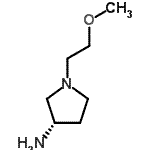 CAS 登录号：216667-74-2， (3S)-1-(2-甲氧基乙基)-3-吡咯烷胺