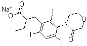 CAS#: 21762-16-3, alpha-Ethyl-3-(3-Oxomorpholino)-2,4,6-Triiodohydrocinnamic Acid Sodium Salt