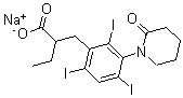 CAS#: 21762-18-5, alpha-Ethyl-3-(2-Oxopiperidino)-2,4,6-Triiodohydrocinnamic Acid Sodium Salt