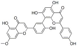 CAS#: 21763-71-3, 5,7-Dihydroxy-8-[2-Hydroxy-5-(5-Hydroxy-7-Methoxy-4-Oxo-4H-1-Benzopyran-2-Yl)Phenyl]-2-(4-Hydroxyphenyl)-4-Benzopyrone