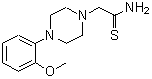 CAS 登录号：219125-59-4， 2-[4-(2-甲氧基苯基)-1-哌嗪基]硫代乙酰胺