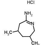 CAS 登录号：219477-62-0， 3,5-二甲基-3,4,5,6-四氢-2H-氮杂卓-7-胺盐酸盐(1:1)