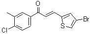 CAS 登录号:219619-24-6, (2E)-3-(4-溴-2-噻吩基)-1-(4-氯-3-甲基苯基)-2-丙烯-1-酮