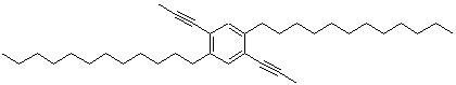 CAS 登录号：219628-01-0， 1,4-双十二烷基-2,5-二(1-丙炔-1-基)苯