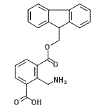 CAS 登录号：219640-94-5， 2-(氨基甲基)-3-[(9H-芴-9-基甲氧基)羰基]苯甲酸