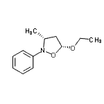 CAS 登录号：220004-05-7， (3R,5R)-5-乙氧基-3-甲基-2-苯基-1,2-恶唑烷