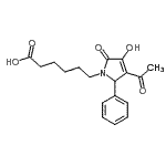 CAS#: 220128-08-5, 6-(3-Acetyl-4-Hydroxy-5-Oxo-2-Phenyl-2,5-Dihydro-1H-Pyrrol-1-Yl)Hexanoic Acid