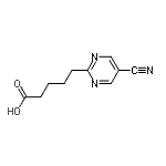CAS#: 220574-85-6, 5-(5-Cyanopyrimidin-2-Yl)Pentanoic Acid