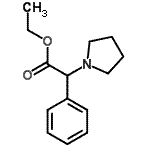 CAS 登录号：22083-21-2， 乙基苯基(1-吡咯烷基)乙酸酯