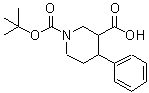 CAS#: 221141-79-3, 1-{[(2-Methyl-2-Propanyl)Oxy]Carbonyl}-4-Phenyl-3-Piperidinecarboxylic Acid