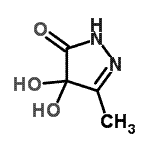 CAS#: 221325-59-3, 4,4-Dihydroxy-5-Methyl-2,4-Dihydro-3H-Pyrazol-3-One