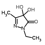 CAS 登录号：221325-61-7， 2-乙基-4,4-二羟基-5-甲基-2,4-二氢-3H-吡唑-3-酮