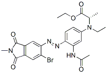 CAS#: 221452-67-1, N-[3-(Acetylamino)-4-[2-(6-Bromo-2,3-Dihydro-2-Methyl-1,3-Dioxo-1H-Isoindol-5-Yl)Diazenyl]Phenyl]-N-Ethyl-Alanine Ethyl Ester