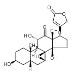 CAS 登录号：22146-03-8， 7beta,8-环氧-3beta,11alpha,14-三羟基-12-氧代-5beta-心甾-20(22)-烯内酯