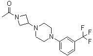 CAS#: 223381-97-3, 1-(3-{4-[3-(Trifluoromethyl)Phenyl]-1-Piperazinyl}-1-Azetidinyl)Ethanone