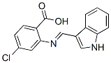 CAS#: 22394-35-0, 4-Chloro-2-(1H-Indol-3-Ylmethyleneamino)Benzoic Acid