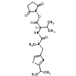 CAS 登录号：224631-15-6， 2,5-二氧代-1-吡咯烷基N-{[(2-异丙基-1,3-噻唑-4-基)甲基](甲基)氨基甲酰}缬氨酸酯