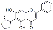 CAS 登录号:2255-62-1, 5,7-二羟基-6-(1-甲基吡咯烷-2-基)-2-苯基苯并吡喃-4-酮