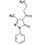 CAS 登录号：22616-35-9， 4-丁酰基-5-甲基-2-苯基-2,4-二氢-3H-吡唑-3-酮