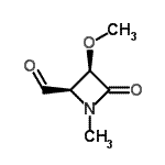 CAS 登录号：227288-02-0， (2R,3R)-3-甲氧基-1-甲基-4-氧代-2-吖丁啶甲醛