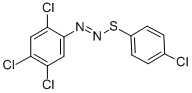 CAS 登录号:2274-74-0, (4-氯苯基)硫基-(2,4,5-三氯苯基)二氮烯