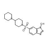 CAS 登录号:227471-63-8, 6-(1,4'-联哌啶-1'-基磺酰基)-1H-苯并三唑-1-醇