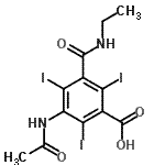 CAS#: 2281-07-4, 3-Acetamido-5-(Ethylcarbamoyl)-2,4,6-Triiodobenzoic Acid