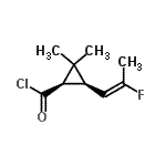 CAS#: 228702-75-8, (1R,3S)-3-[(1E)-2-Fluoro-1-Propen-1-Yl]-2,2-Dimethylcyclopropanecarbonyl Chloride