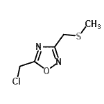 CAS#: 229343-09-3, 5-(Chloromethyl)-3-[(Methylsulfanyl)Methyl]-1,2,4-Oxadiazole