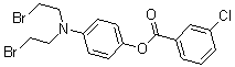 CAS 登录号：22954-17-2， 4-[二(2-溴乙基)氨基]苯基 3-氯苯甲酸酯