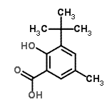 CAS#: 23050-96-6, 2-Hydroxy-5-Methyl-3-(2-Methyl-2-Propanyl)Benzoic Acid
