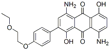 CAS 登录号：23119-35-9， 4,8-二氨基-2-[4-(2-乙氧基乙氧基)苯基]-1,5-二羟基蒽醌