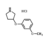 CAS 登录号：23123-08-2， 3-(3-甲氧基苯氧基)吡咯烷盐酸盐(1:1)