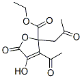 CAS 登录号:23127-85-7, 3-乙酰基-2,5-二氢-4-羟基-5-氧代-2-(2-氧代丙基)-2-糠酸乙酯