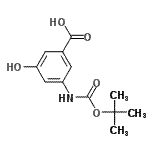 CAS#: 232595-59-4, 3-Hydroxy-5-({[(2-Methyl-2-Propanyl)Oxy]Carbonyl}Amino)Benzoic Acid