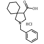 CAS#: 235791-20-5, 2-Benzyl-2-Azaspiro[4.5]Decane-4-Carboxylic Acid Hydrochloride (1:1)