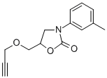 CAS 登录号：23598-51-8， 3-(3-甲基苯基)-5-[(2-丙炔基氧基)甲基]-2-恶唑烷酮