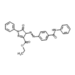 CAS 登录号：23622-57-3， 乙基5-氧代-1-苯基-4-{[4-(苯基氨基甲酰)苯基]偶氮}-4,5-二氢-1H-吡唑-3-羧酸酯