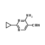 CAS 登录号：23662-47-7， 4-氨基-2-环丙基-5-嘧啶甲腈