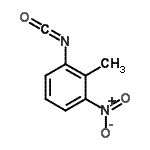 CAS 登录号：23695-15-0， 1-异氰酸-2-甲基-3-硝基苯