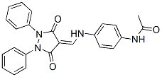 CAS 登录号：23711-51-5， N-[4-[[(3,5-二氧代-1,2-二苯基吡唑烷-4-亚基)甲基]氨基]苯基]乙酰胺