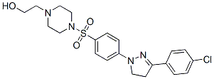 CAS#: 23786-20-1, 4-[[4-[3-(4-Chlorophenyl)-4,5-Dihydro-1H-Pyrazol-1-Yl]Phenyl]Sulphonyl]Piperazine-1-Ethanol