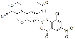 CAS#: 23807-28-5, N-[2-[(2-Chloro-4,6-Dinitrophenyl)Azo]-5-[(2-Cyanoethyl)(2-Hydroxyethyl)Amino]-4-Methoxyphenyl]-Acetamide