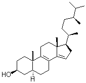 CAS 登录号：23839-47-6， (3b,5a)-麦角甾-8,14-二烯-3-醇