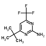 CAS 登录号：238742-83-1， 4-(2-甲基-2-丙基)-6-(三氟甲基)-2-嘧啶胺