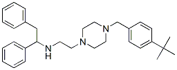 CAS#: 23892-52-6, 1-[4-(Tert-Butyl)Benzyl]-4-[2-[(1,2-Diphenylethyl)Amino]Ethyl]Piperazine