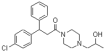CAS#: 23902-87-6, 4-[3-(4-Chlorophenyl)-3-Phenylpropionyl]-alpha-Methyl-1-Piperazineethanol
