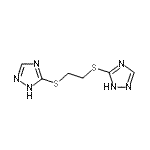 CAS#: 23988-58-1, 5,5'-(1,2-Ethanediyldisulfanediyl)Bis(1H-1,2,4-Triazole)