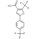 CAS 登录号：240408-99-5， 2-(三氟甲基)-5-[4-(三氟甲基)苯基]-3-糠酸